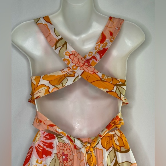 BOGO💥 Zesica Floral Print Maxi Dress Sz M Bin M Bin S - Picture 6 of 8